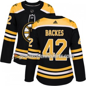 Boston Bruins David Backes 42 Adidas 2017-2018 Zwart Authentic Shirt - Dames